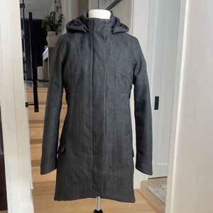 The North Face Temescal DryVent Geay Herringbone Trench Anorak Coat Size  M
